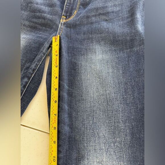 Judy Blue Distressed DK Bootcut Jeans Classic Blue Women's Jeans - Picture 9 of 10